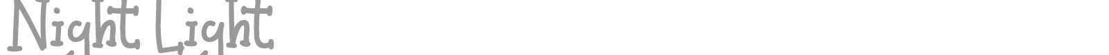 Night Light font preview